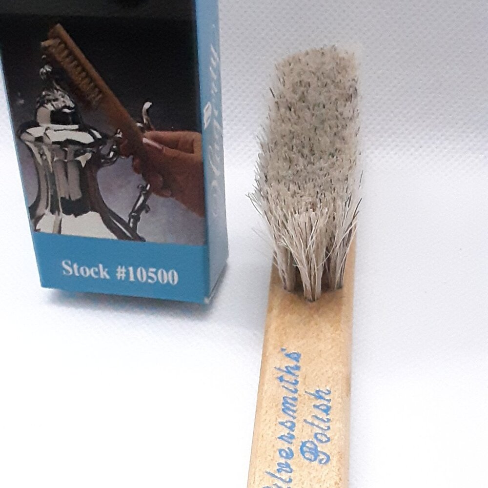 CLOSET SALE!!  NEW Hagerty Horsehair Silver Brush - Picture 4 of 8